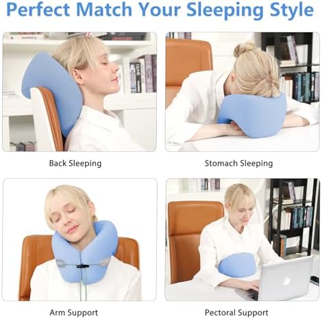 Adjustable Memory Foam Neck Pillow for Travel
