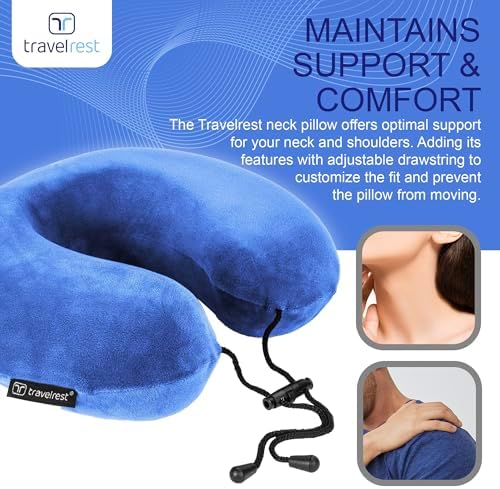 TRAVELREST - Memory Foam Travel Pillow