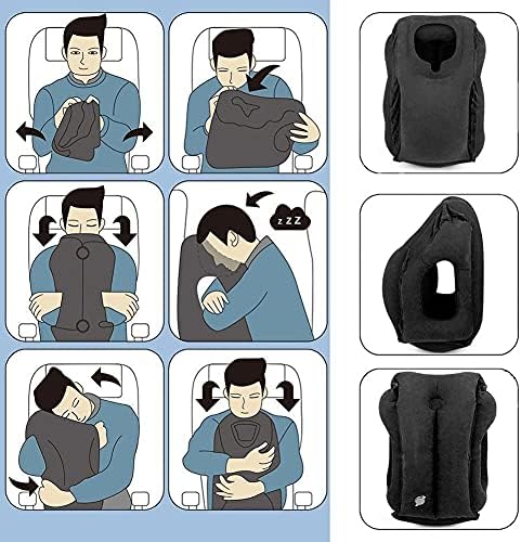VinMas Inflatable Travel Pillow - Portable for Airplanes Trains Cars Office Napping