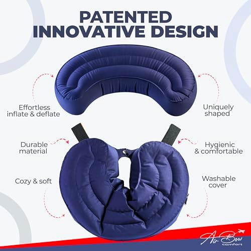 Air Bow Comfortable Travel Pillow - Airplane Neck Support