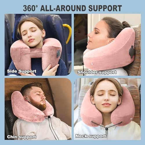 Jekyeroyme Inflatable Travel Neck Pillow