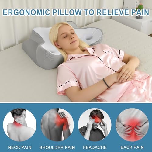 DWCN Cervical Pillow for Neck and Shoulder Pain Relief