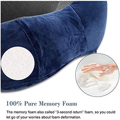 Adjustable Memory Foam Travel Pillow for Airplane Sleep