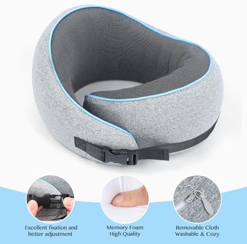 YIMISHCZ Memory Foam Travel Neck Pillow