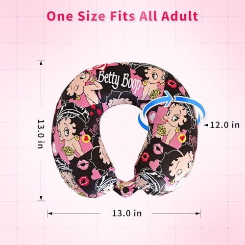 Memory Foam Betty Boop Travel Neck Pillow