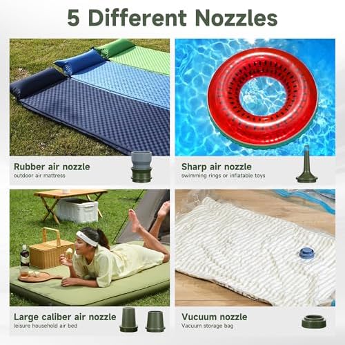 Small compact air pump for camping portable versatile adventurers