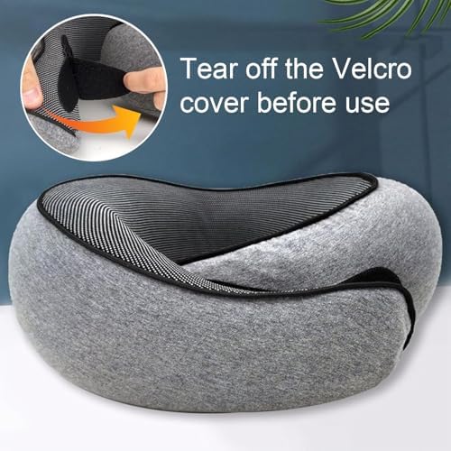 Memory Foam Travel Neck Pillow for Airplanes
