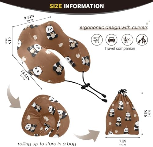 ALAZA Premium Memory Foam Neck Pillow for Travelers
