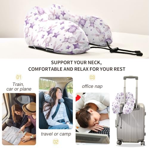 ALAZA Memory Foam Neck Pillow for Airplanes