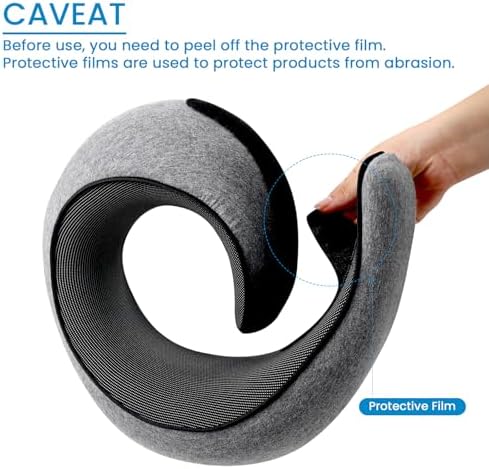 Light Gray Memory Foam Neck Pillow