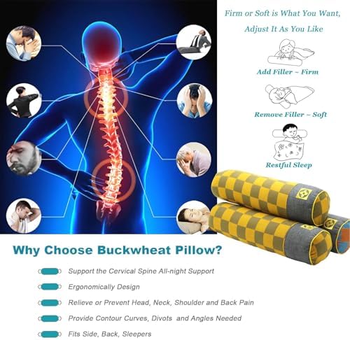 Edomi Neck Roll Pillow for Sleeping and Back Support
