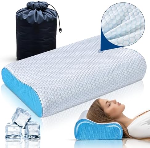 Memory Foam Pillow for Neck Support and Snoring Reduction