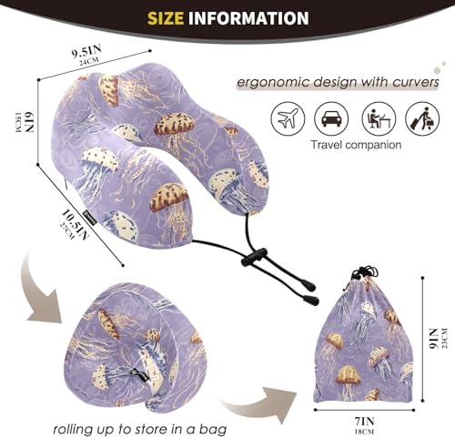 Memory Foam Neck Pillow for Travel