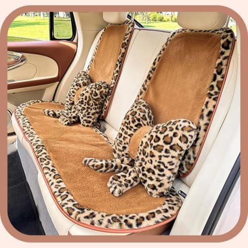 Luxury Plush Bow Car Headrest Lumbar Pillow Set for Comfort Style