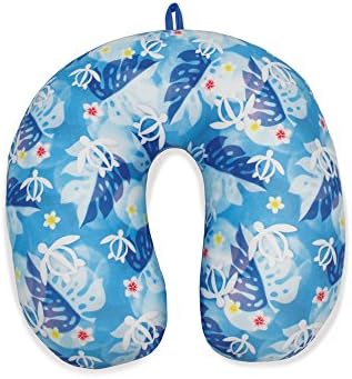 Cozy Portable Travel Neck Pillow Honu Floral