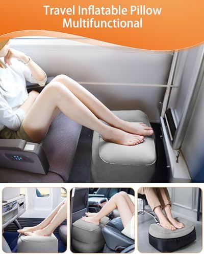 Multi-Purpose Inflatable Travel Pillow Easy to Use Compact Durable