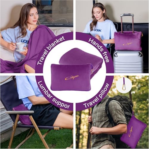 CLEXION Travel Blanket Pillow 3-in-1