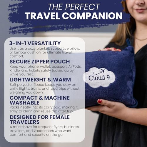 Cloud 9 Air Travel Blanket Compact