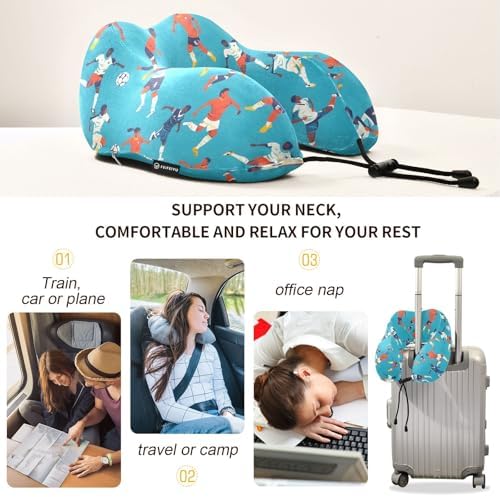Extraordinary Comfort Neck Travel Pillow for Airplanes More
