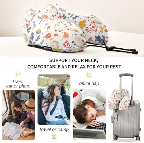 ALAZA Neck Travel Pillow with Memory Foam and Soft Cover 1