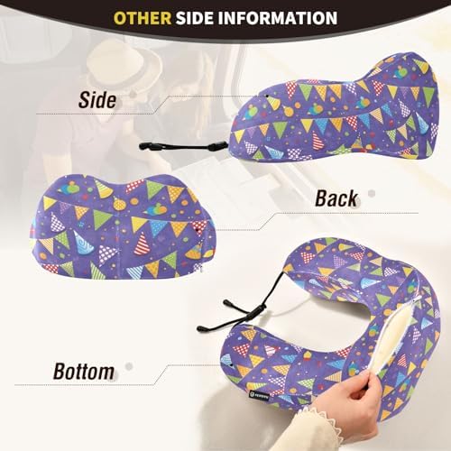 Comfy Neck Travel Pillow - Washable Portable Memory Foam Support