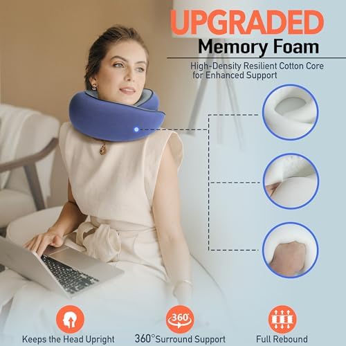 HWGIZP Travel Pillow with 360 Neck Support