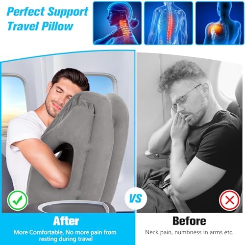 Rewondah Inflatabletravel Pillow for Airplanes