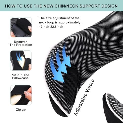 Ergonomic Memory foam Travel Pillow with 360-Degree Support