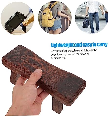 Ergonomic Wooden Neck Pillow for Cervical Support