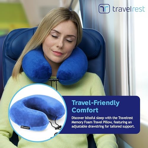 TRAVELREST - Memory Foam Travel Pillow