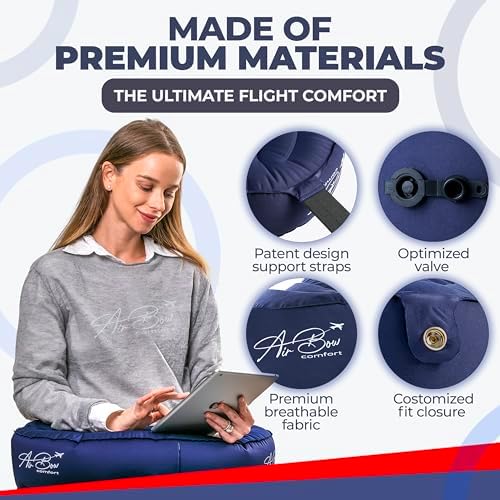 Air Bow Comfortable Travel Pillow - Airplane Neck Support